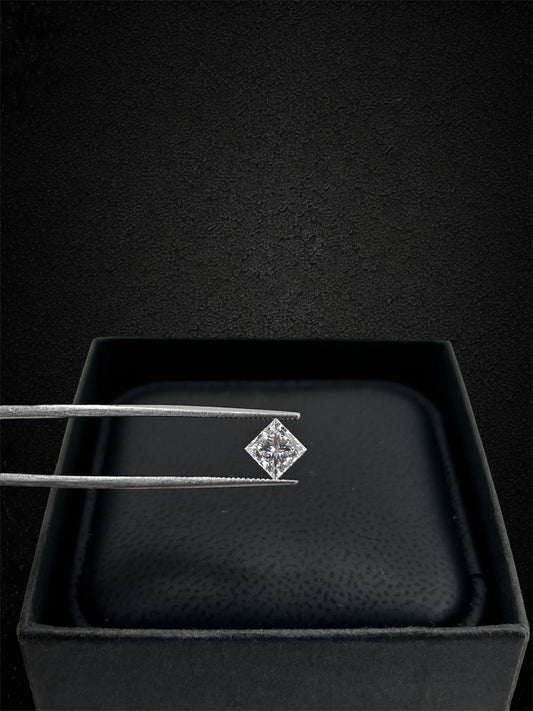 1.01 CTW Lab Grown Square Princedd Cut Certified Diamond