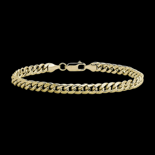 Miami Cuban Bracelet 14K Yellow