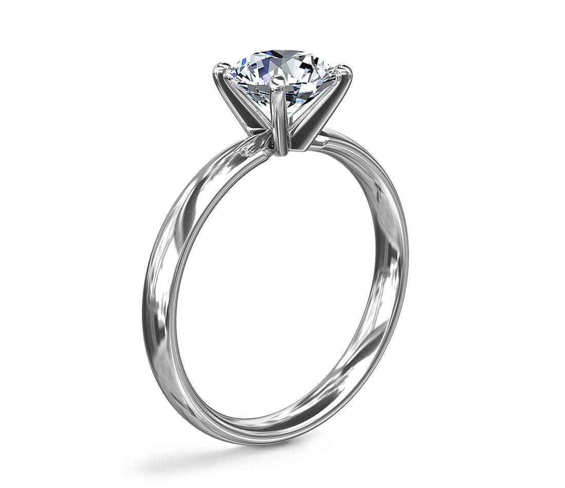 Tiffany Engagement Ring 14K White